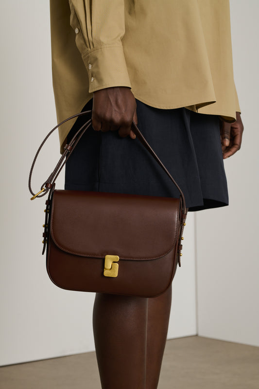 Sac Bellissima Maxi - Moka - Cuir - Femme