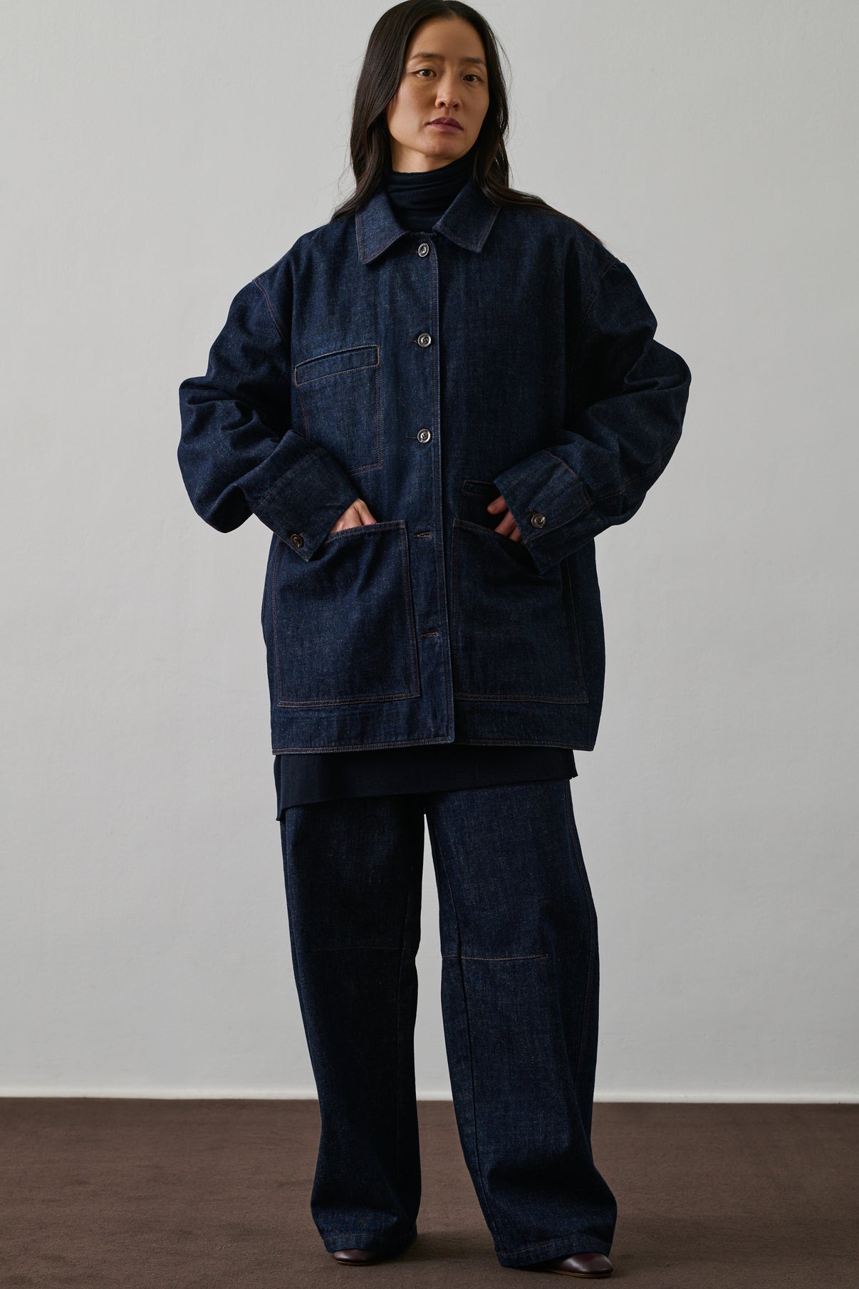 Jean Eliott - Bleu Brut - Coton - Femme vue 5