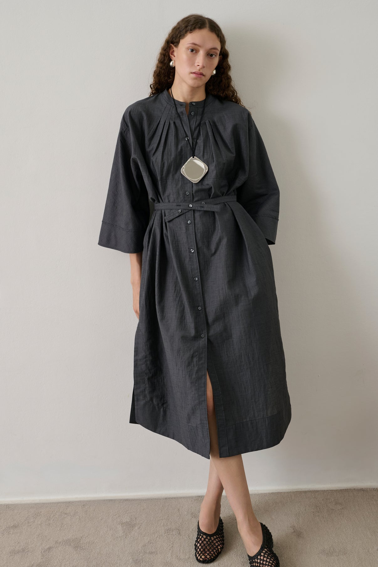 Robe Hosta - Gris Anthracite - Femme vue 1