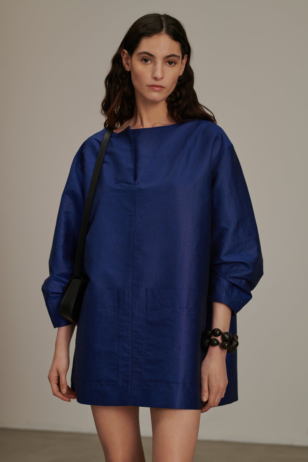 Robe Cybele - Bleu Vif - Lin - Femme vue 2