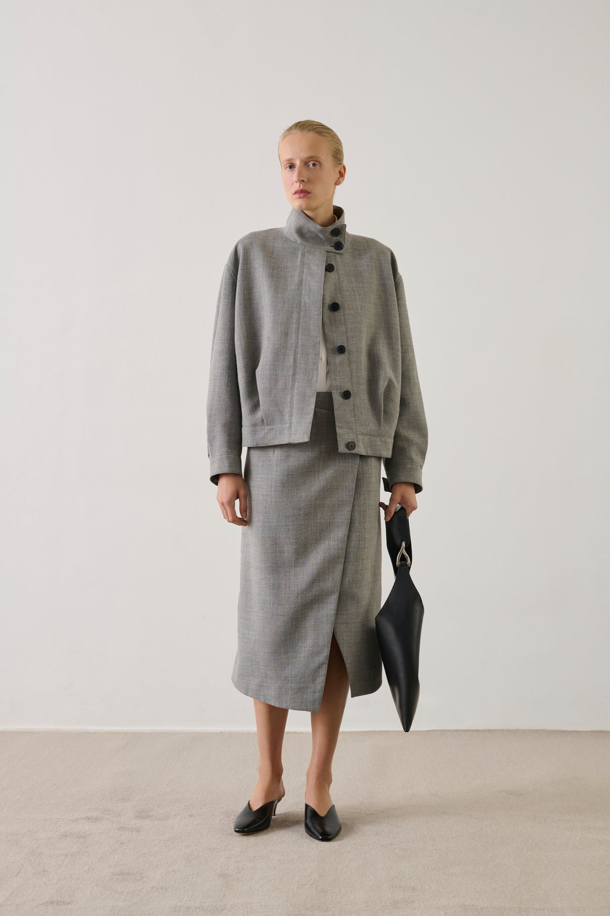 Veste Imelda - Gris Chiné - Femme vue 5