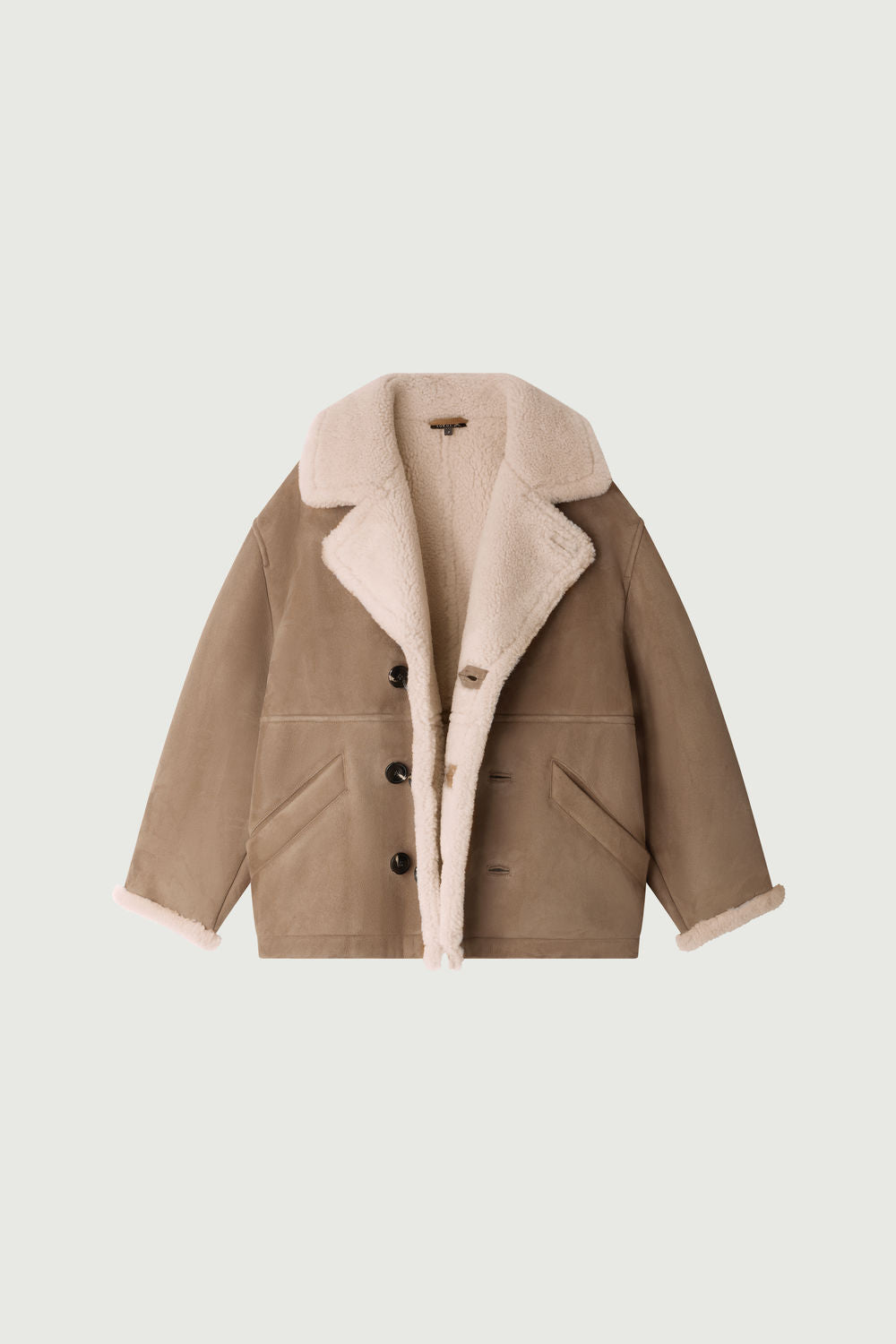 Manteau Bonn - Beige/Crème - Cuir - Femme